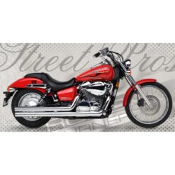Road Burner RB-01-2004 2.5inch Street Pros Exhaust, Chrome Honda Spirit VT750 C2 '07-'11