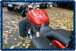 Sage Brush Engine Guard Chaps - Shadow 1100 Sabre With MC Enterprises Bar -COB Motorcycle Shop sabre mc2