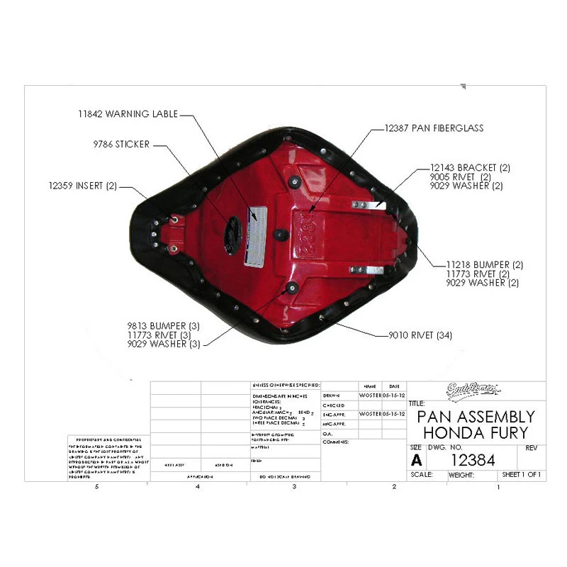 Saddlemen Renegade Solo Seat For Honda VT1300C Fury 4 Saddlemen Renegade Solo Seat For Honda VT1300C Fury - Image 2