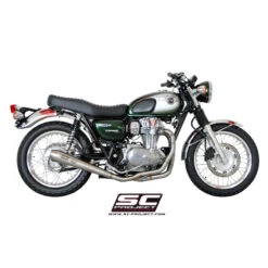SC-Project K20-C37A Conic 2-1 Full System Exhaust For Kawasaki W800 (2011-2015) -COB Motorcycle Shop sc project k20 c37a conic 2 1 full system exhaust image3