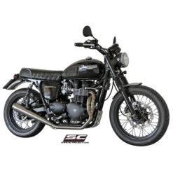 SC-Project T09-C37A 2-1 Full System Exhaust For Triumph Bonneville (2007-2016) -COB Motorcycle Shop sc project t09 c37a 2 1 full system exhaust image3