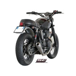 SC-Project T09-C37A 2-1 Full System Exhaust For Triumph Bonneville (2007-2016) -COB Motorcycle Shop sc project t09 c37a 2 1 full system exhaust image4
