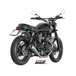 SC-Project T09-C37A 2-1 Full System Exhaust For Triumph Bonneville (2007-2016) -COB Motorcycle Shop sc project t09 c37a 2 1 full system exhaust image5