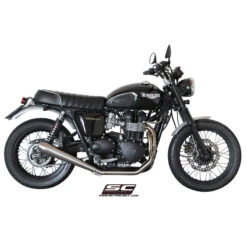 SC-Project T09-C37A 2-1 Full System Exhaust For Triumph Bonneville (2007-2016) -COB Motorcycle Shop sc project t09 c37a 2 1 full system exhaust image6
