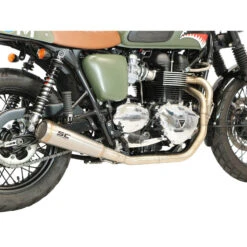 SC-Project T09-C37A70S Full System 2-1 Conic 70s Style Exhaust Triumph Bonneville (2005-2016)