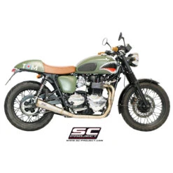 SC-Project T09-C37A70S Full System 2-1 Conic 70s Style Exhaust Triumph Bonneville (2005-2016) -COB Motorcycle Shop sc project t09 c37a70s full system 2 1 conic 70s image3