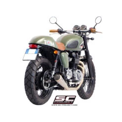 SC-Project T09-C37A70S Full System 2-1 Conic 70s Style Exhaust Triumph Bonneville (2005-2016) -COB Motorcycle Shop sc project t09 c37a70s full system 2 1 conic 70s image4