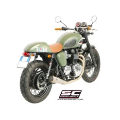 SC-Project T09-C37A70S Full System 2-1 Conic 70s Style Exhaust Triumph Bonneville (2005-2016) -COB Motorcycle Shop sc project t09 c37a70s full system 2 1 conic 70s image5