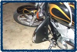 Sage Brush Engine Guard Chaps - Shadow 1100 Spirit With Cobra Bar -COB Motorcycle Shop spirit 1100 cobra2