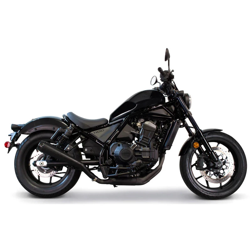 Two Bros 005-5260499-B Comp-S High-Mount Slip-on Exhaust For Honda Rebel 1100 '21- 3 Two Bros 005-5260499-B Comp-S High-Mount Slip-on Exhaust For Honda Rebel 1100 '21-