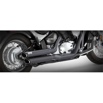 Vance & Hines Twin Slash Staggereds Black Complete Exhaust - Suzuki Boulevard M50 / C50 05-09 5 Vance & Hines Twin Slash Staggereds Black Complete Exhaust - Suzuki Boulevard M50 / C50 05-09 - Image 3