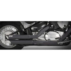 Vance & Hines Twin Slash Staggereds Black Complete Exhaust - Suzuki Boulevard M50 / C50 05-09 12 Vance & Hines Twin Slash Staggereds Black Complete Exhaust - Suzuki Boulevard M50 / C50 05-09 -COB Motorcycle Shop vance and hines 48293 exhaust image5