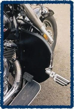 Sage Brush Engine Guard Chaps For V-Star 1100 With Cobra Bar