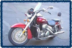 Sage Brush Engine Guard Chaps - VTX1300R With MC Enterprises Bar